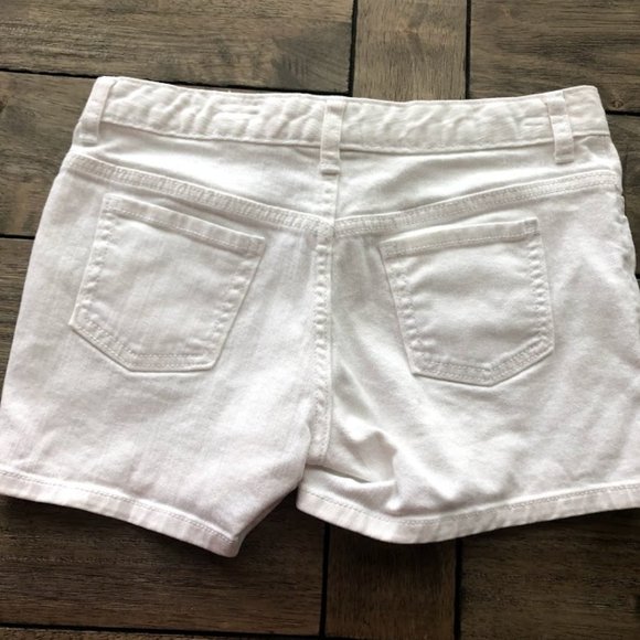 Old Navy White Jean Shorts Size 14 Girls - Picture 7 of 8